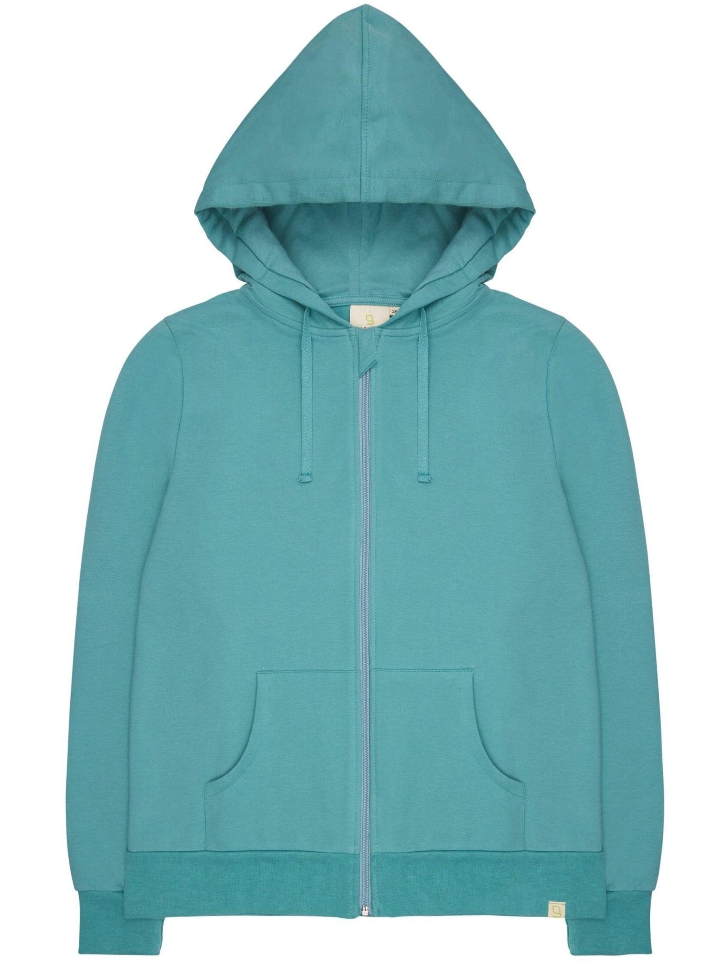 greenjama Sweatjacke‌‌‌ in Grün: Vorderseite