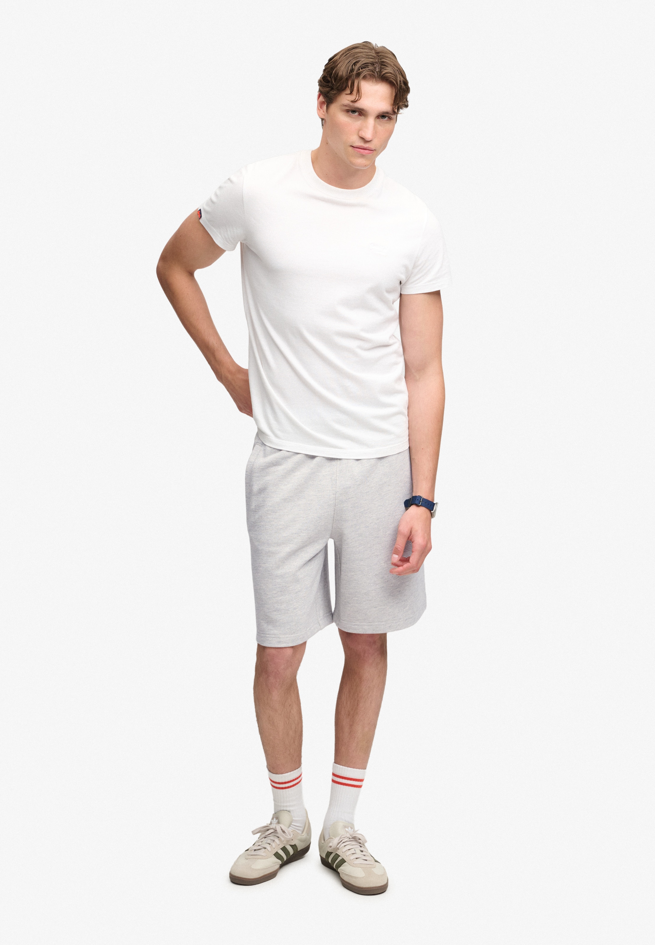 Superdry & Co Regular Pants 'Essential' in Grey