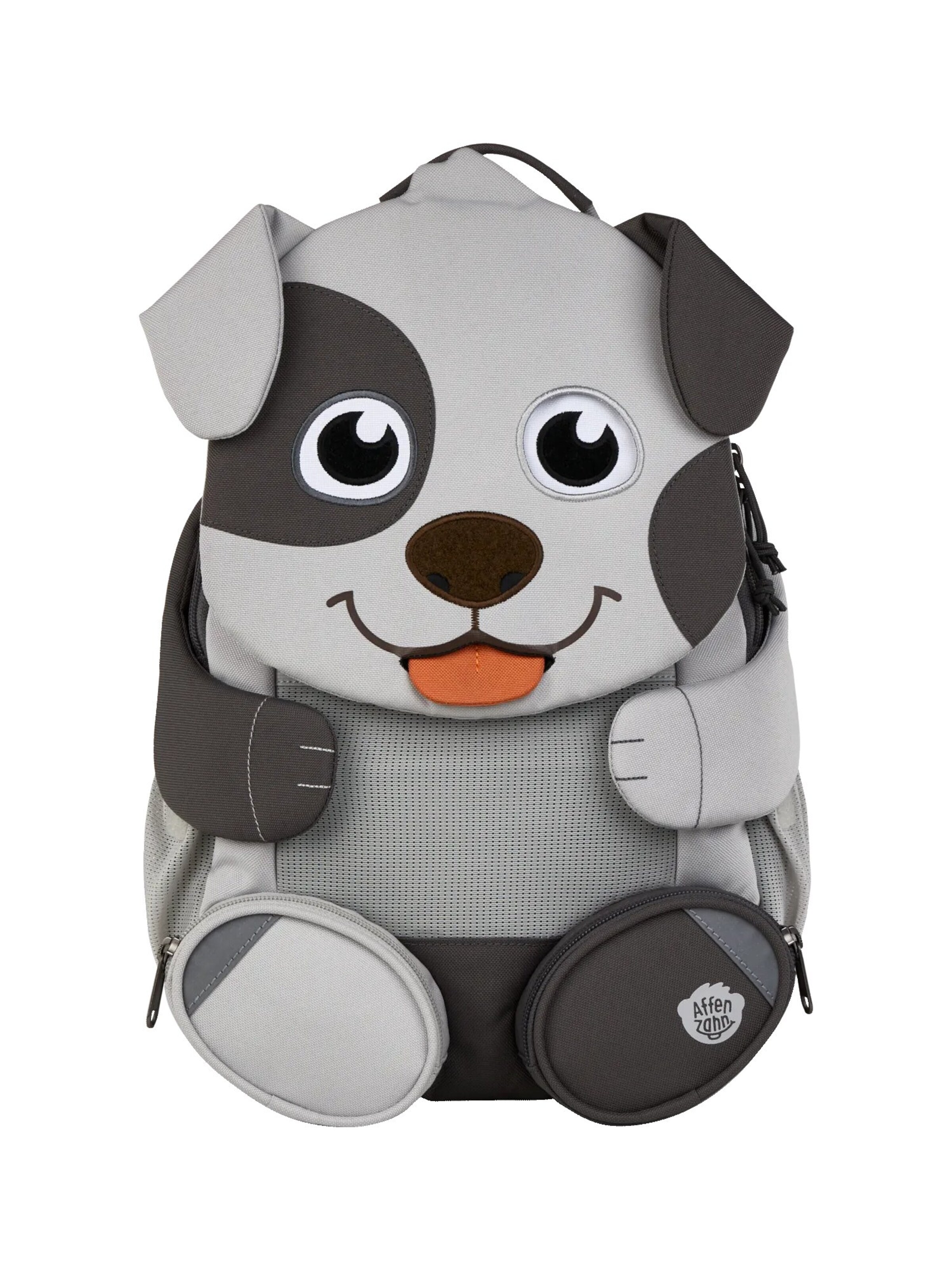 Affenzahn Backpack 'Großer Freund' in Grey: front