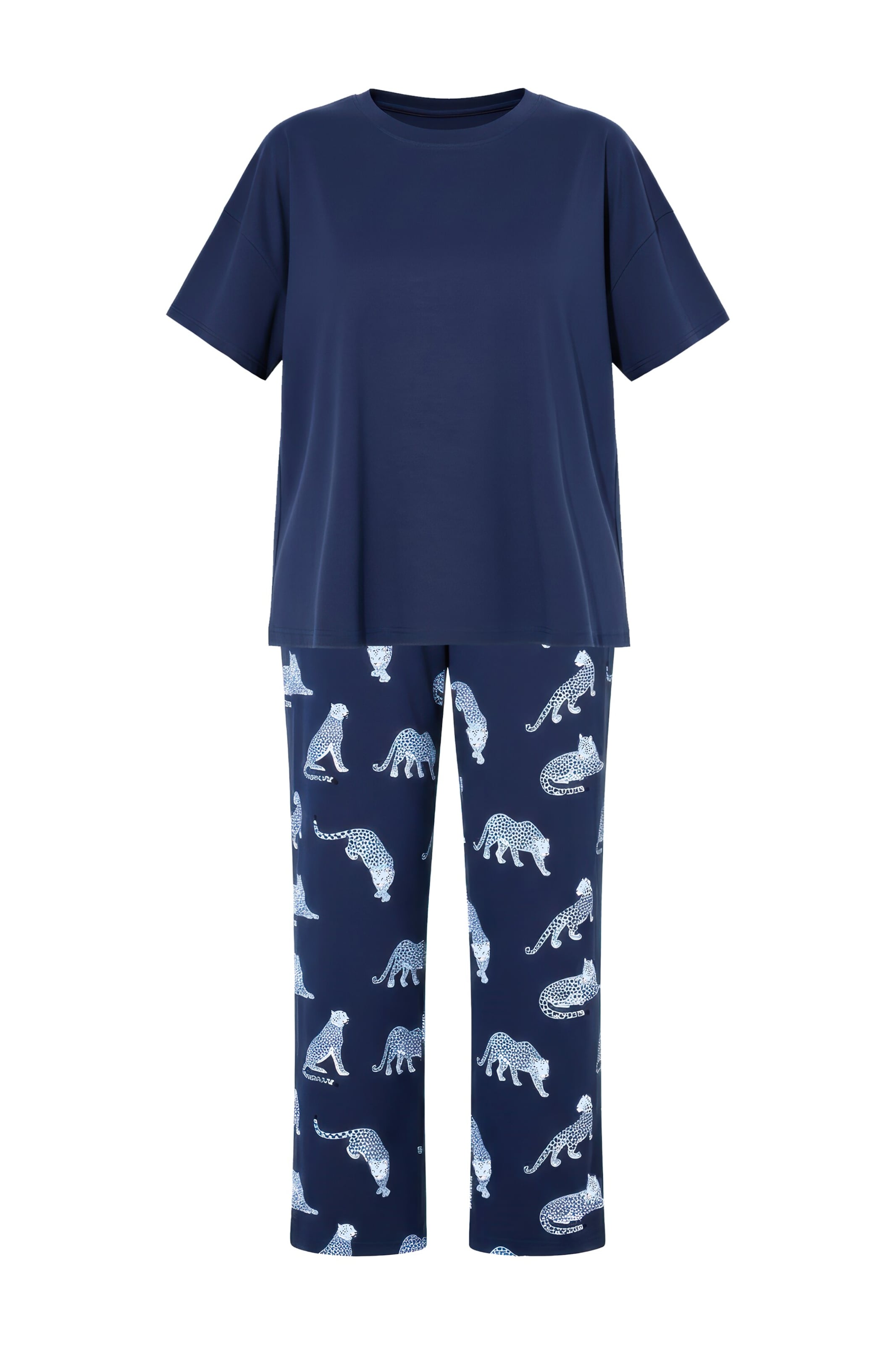 Studio Untold Pyjama in marine / hellblau, Produktansicht