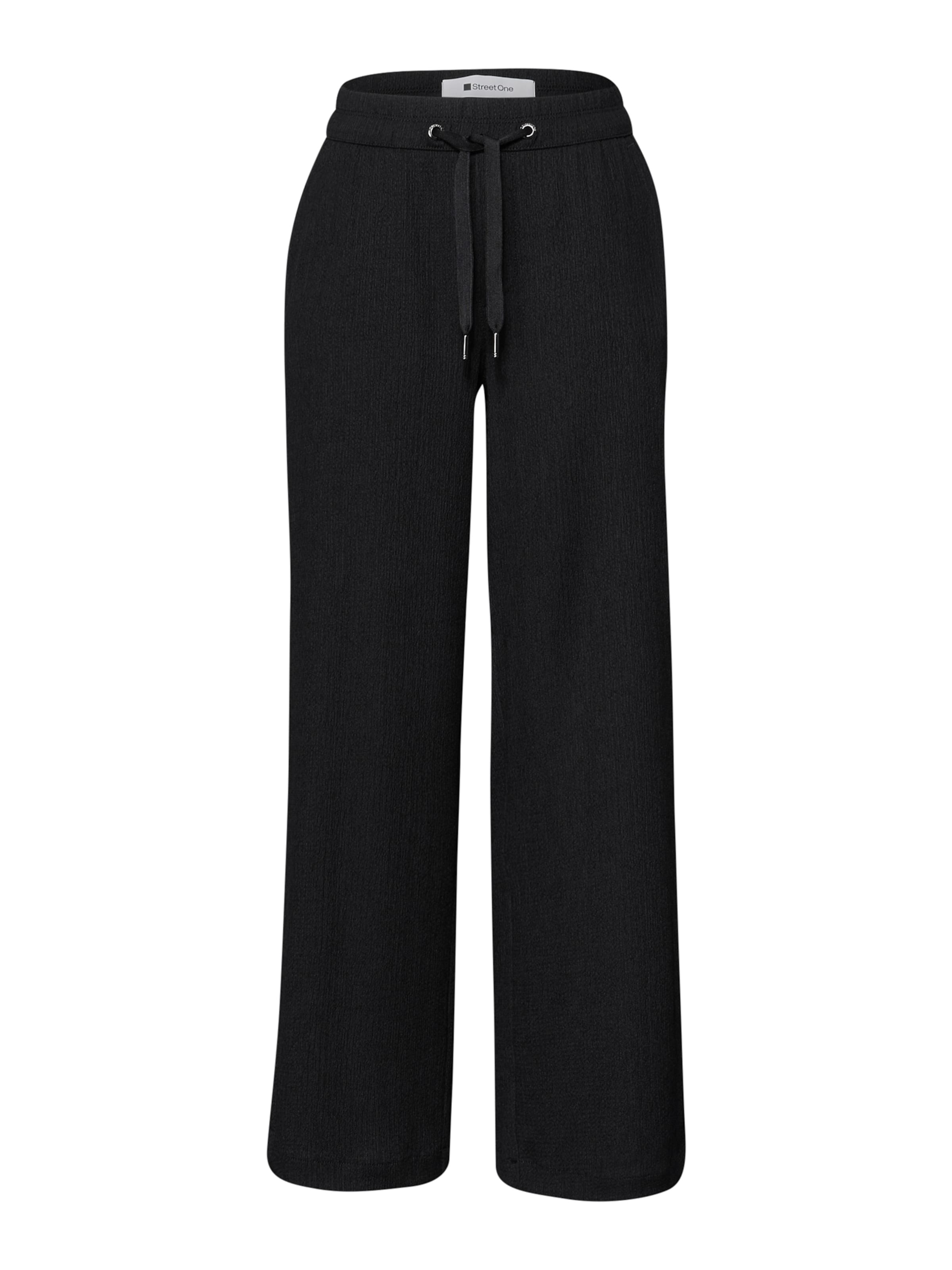 STREET ONE Панталон в черно: отпред