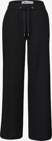 STREET ONE Панталон в черно: отпред