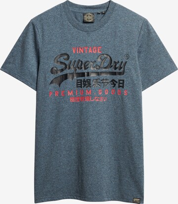 T-Shirt Superdry en bleu : devant