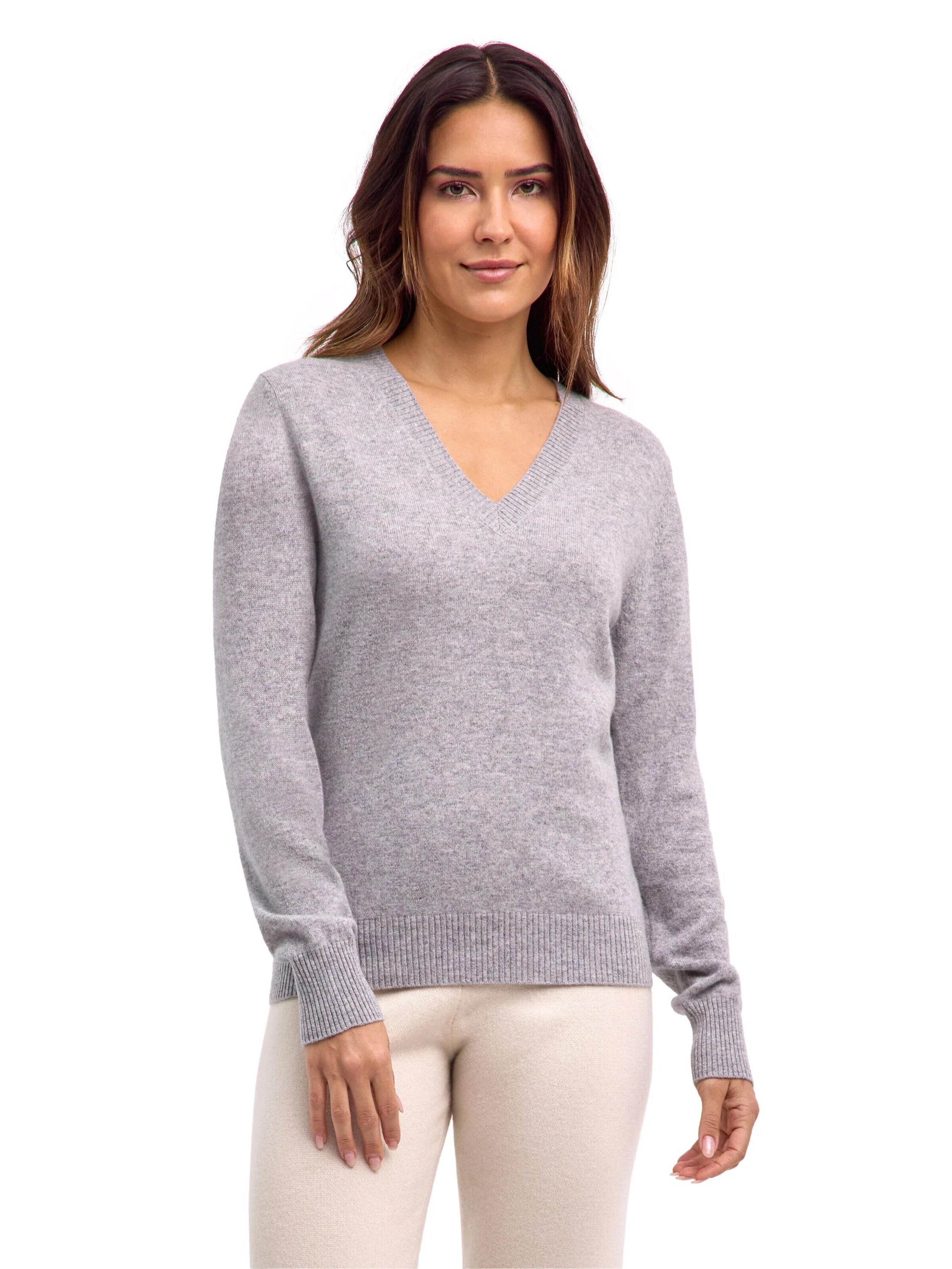 FALKE Pullover 'Pure Cashmere'‌‌‌‌‌‌‌‌ in Grau: Vorderseite