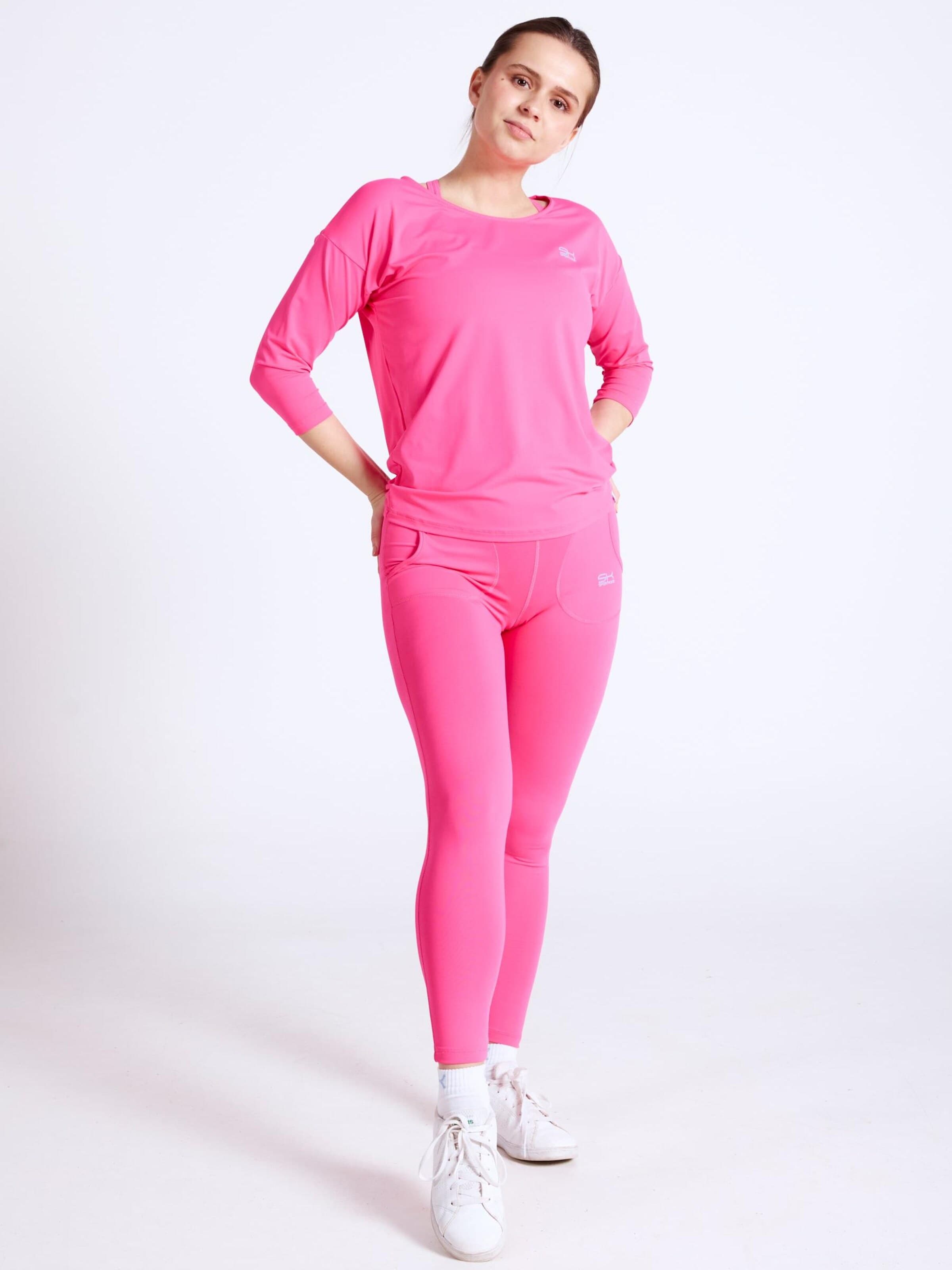 SPORTKIND - Pantalón deportivo 'Long Leggings with Pockets' en rosa: frente