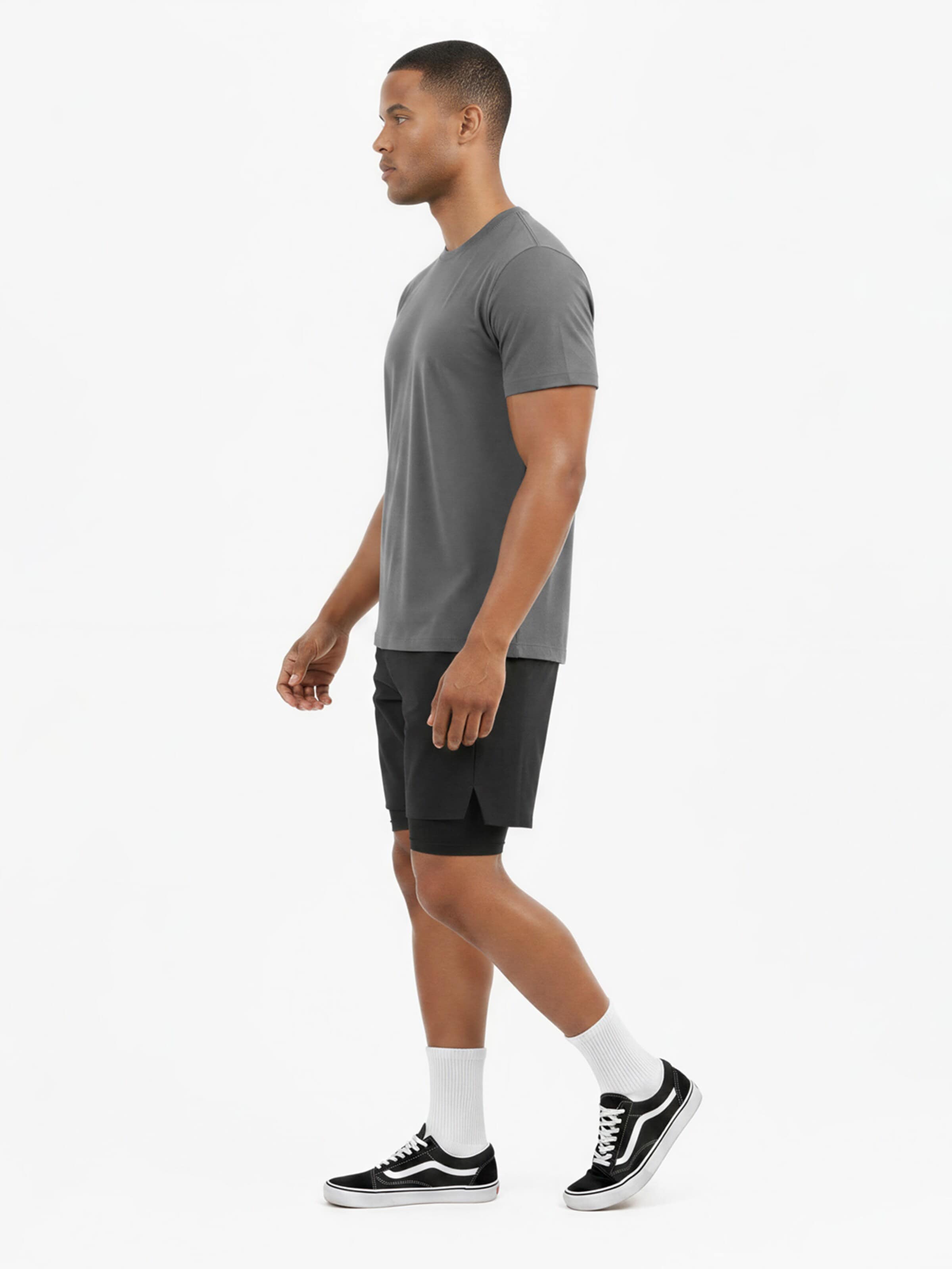 SIXLAB Shirt 'Regular T-Shirt' in Grey