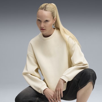 PUMA Sweatshirt 'Wardrobe Essentials' in Beige: front