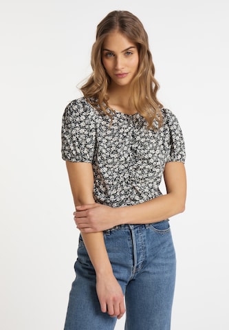 MYMO Blouse in Zwart: voorkant