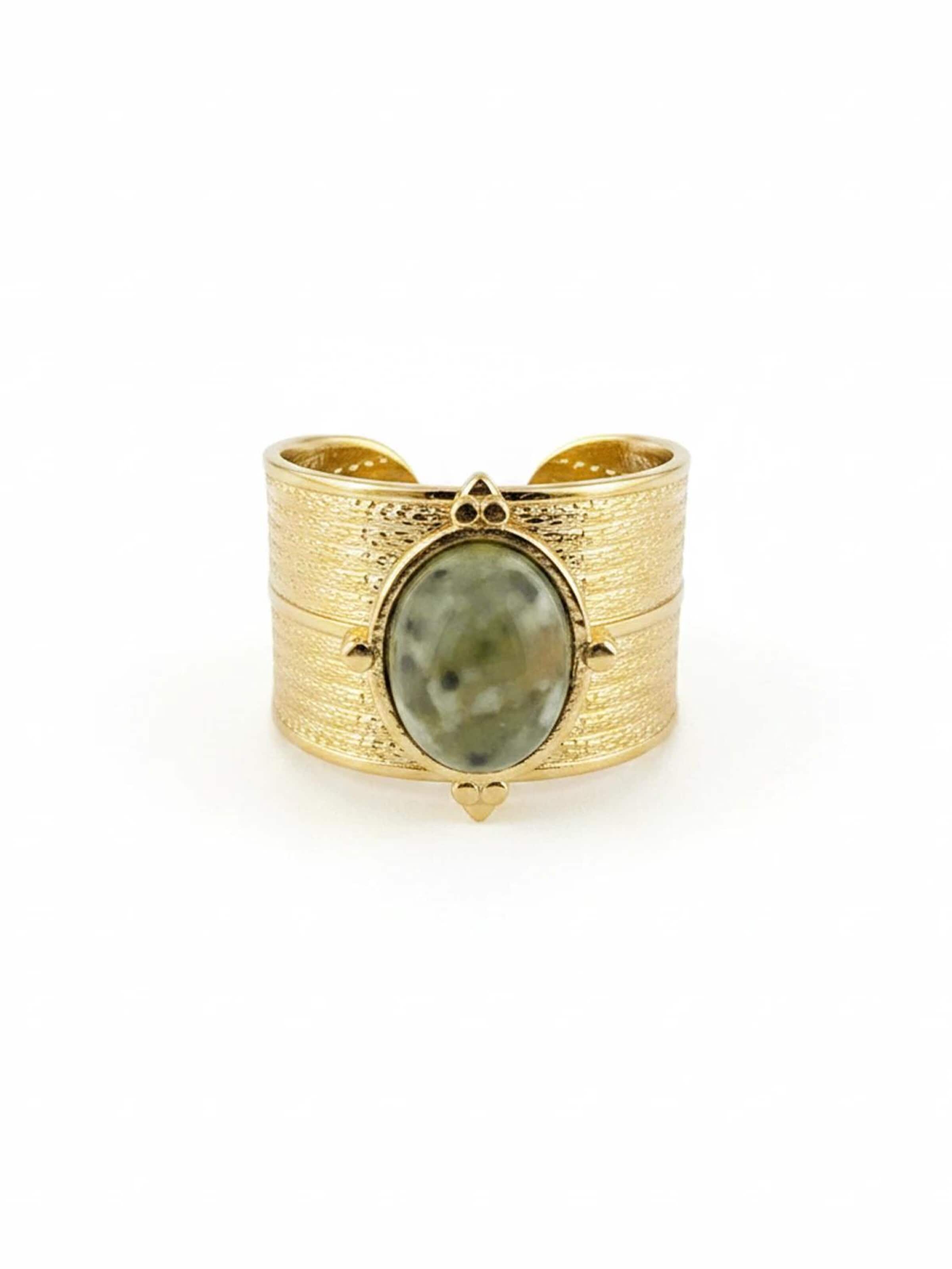 Bague 'Oro e terra' ETNÉE en or : devant
