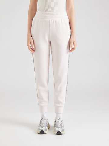 Effilé Pantalon 'VICTOIRE' GUESS en rose : devant