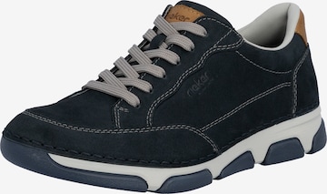Baskets basses Rieker en bleu : devant