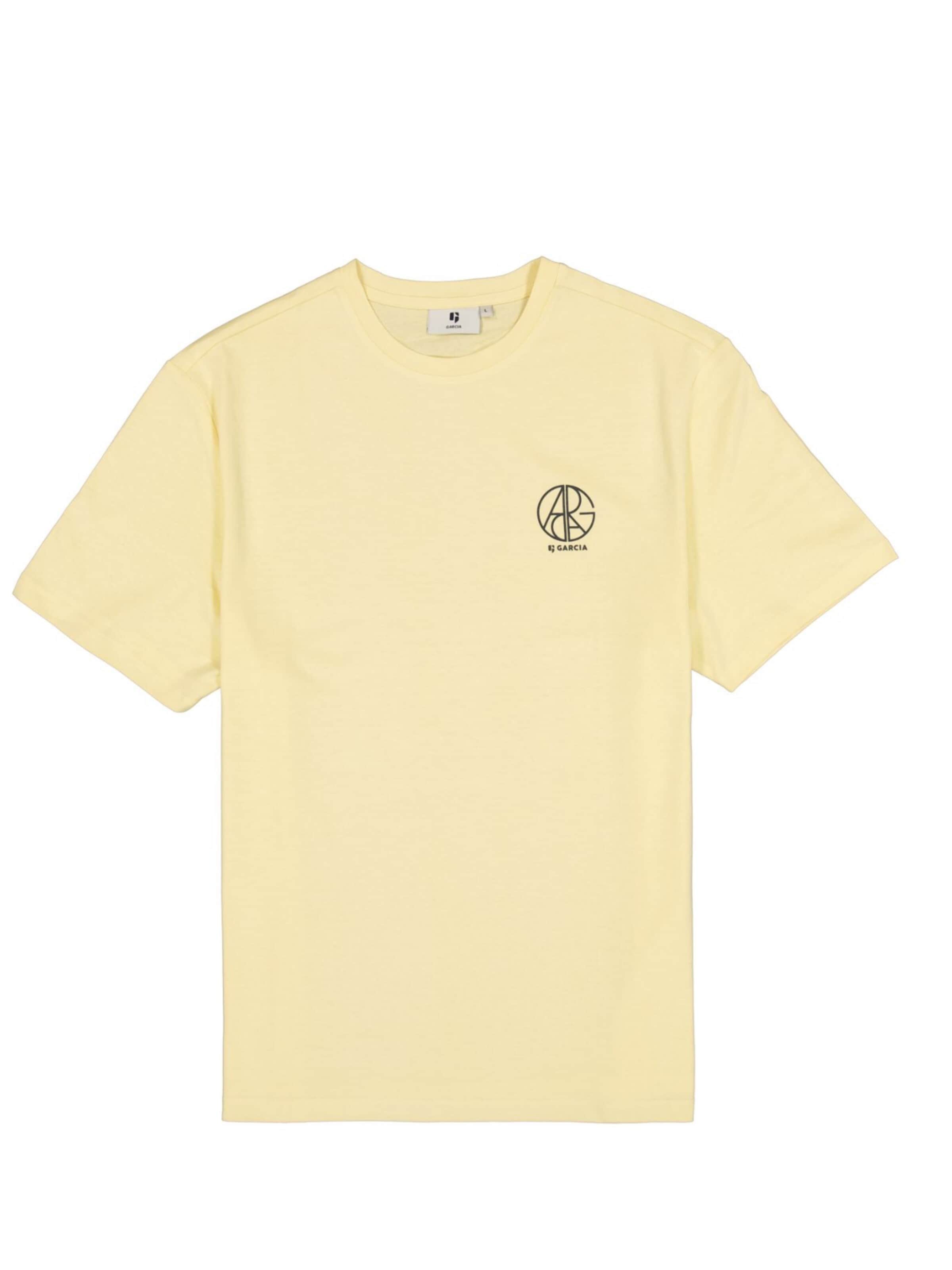 GARCIA Shirt 'Garcia - Heren t-shirt' in Geel: voorkant