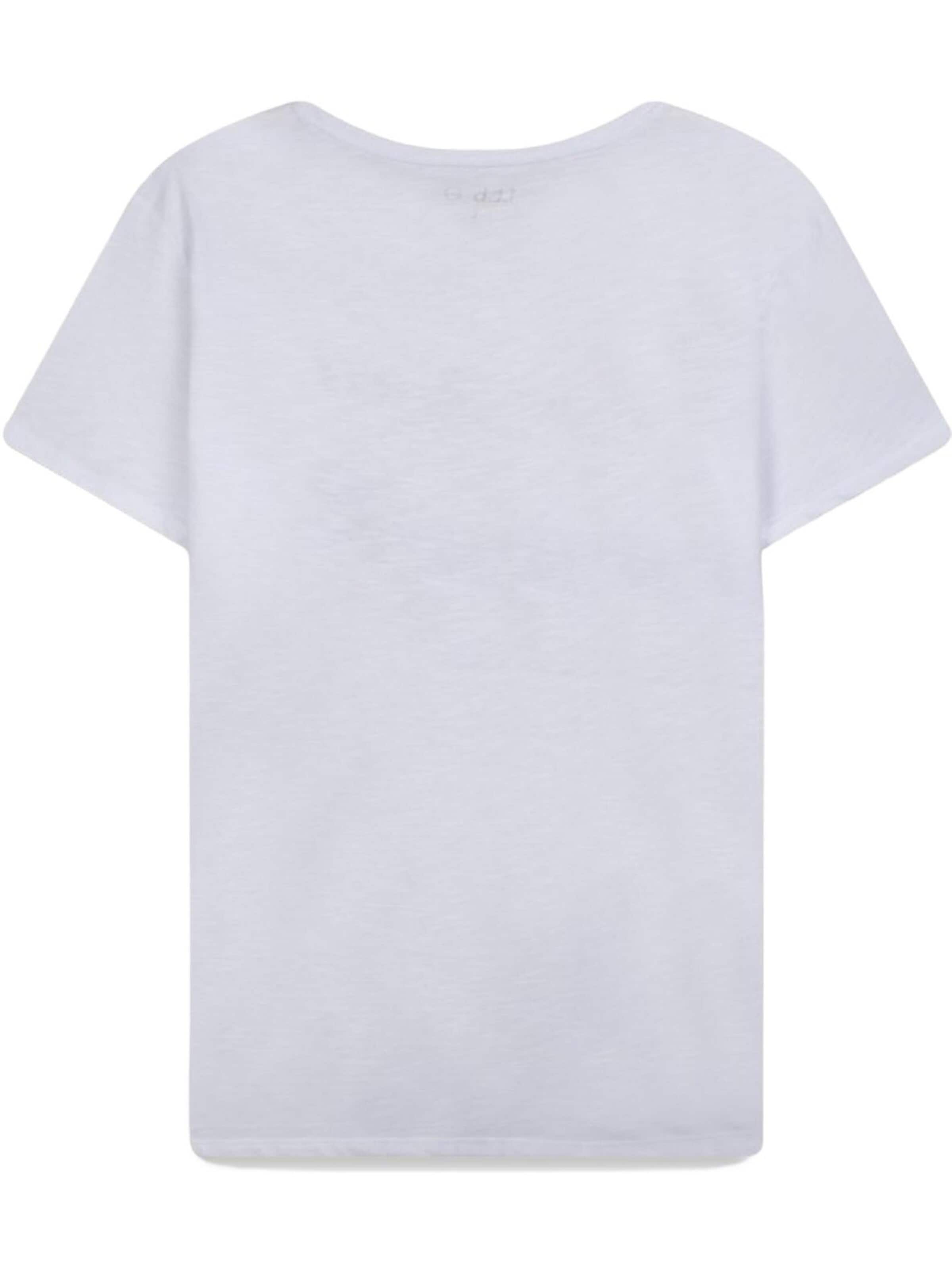 LTB Jeans - Camiseta 'Printed T-Shirt' en blanco