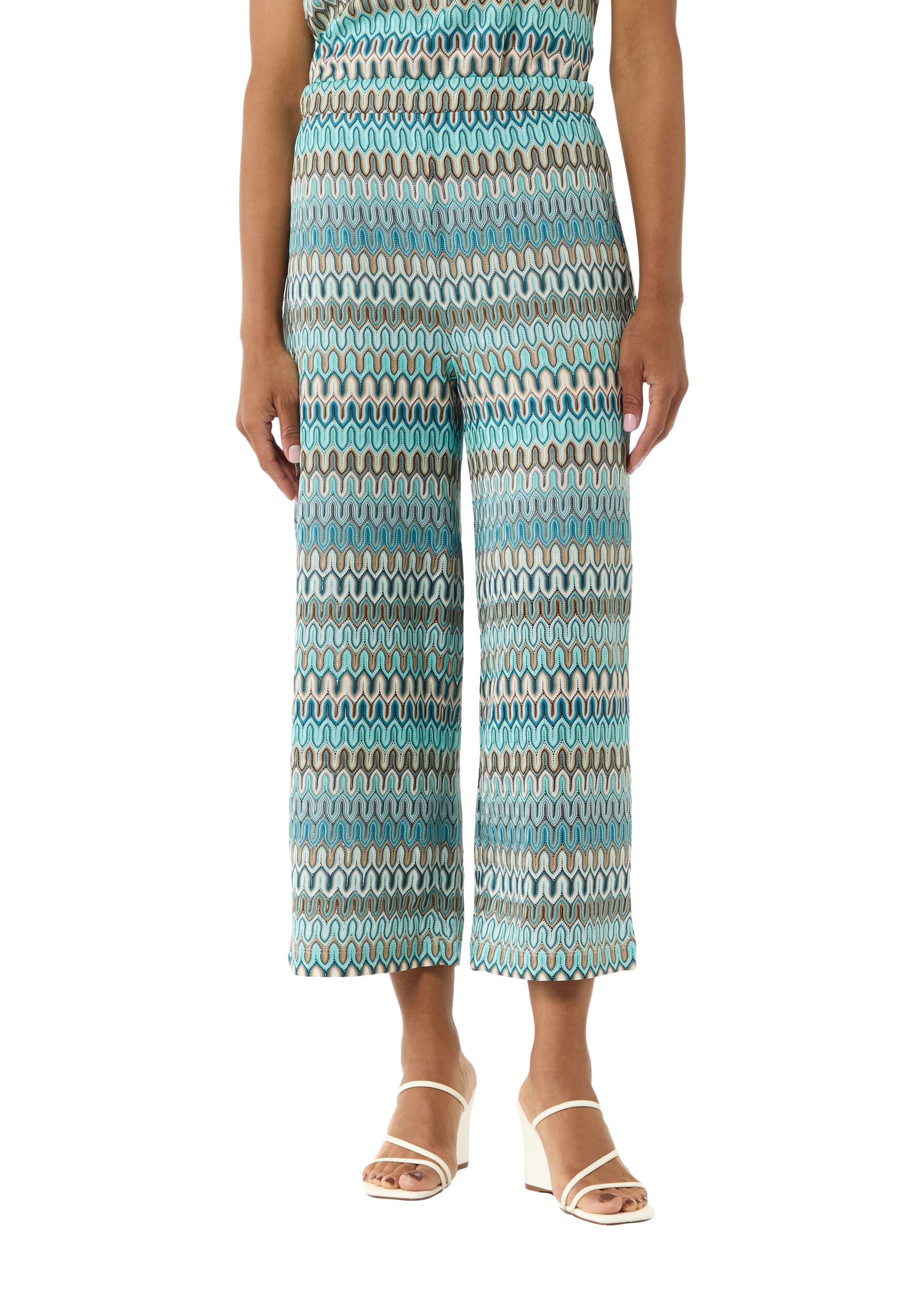 zils COMMA Platas staras Bikses: no priekšpuses