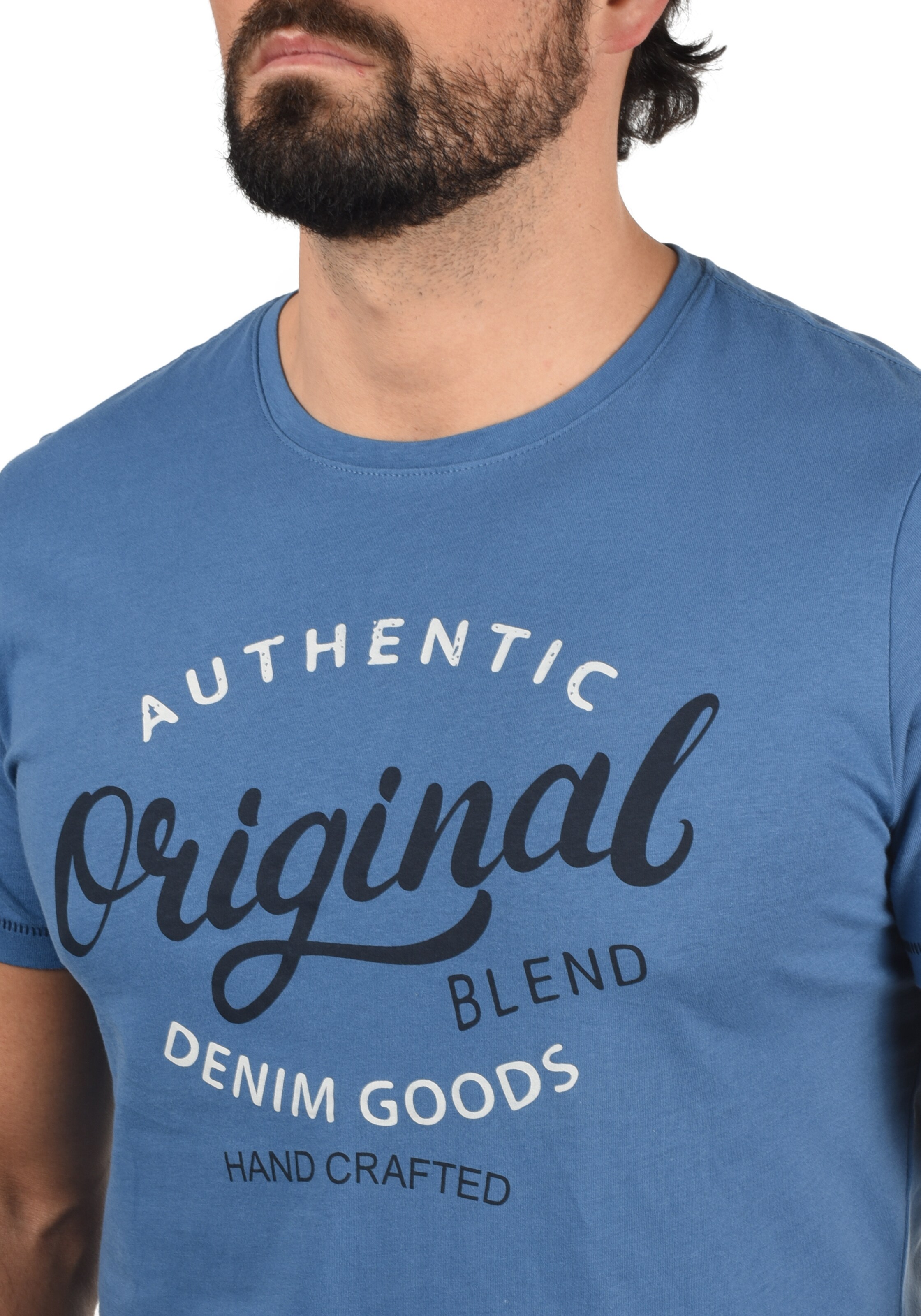 BLEND - Camisa 'Florenz' em azul