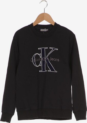Calvin Klein Jeans Sweatshirt & Zip-Up Hoodie in S in Blue: front