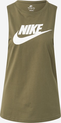 Top di Nike Sportswear in verde: frontale