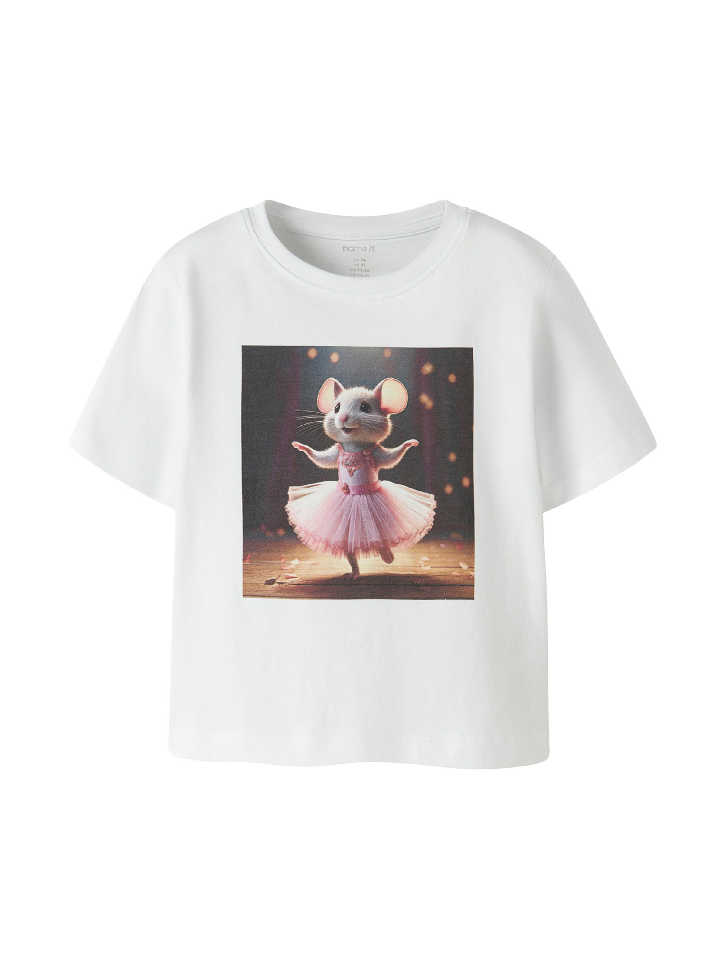 NAME IT Shirt 'NMFVOTEA' in White: front
