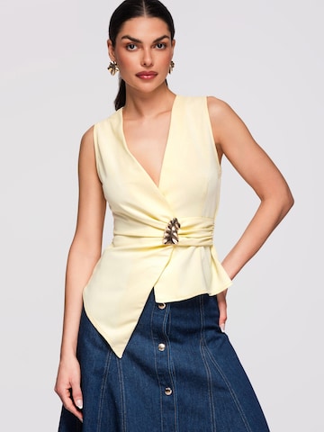 Ombre - Blusa en amarillo: frente