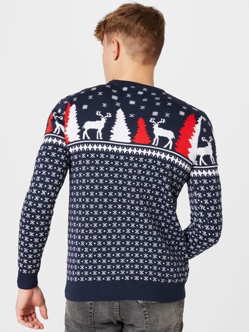 mėlyna Denim Project Megztinis 'X-MAS DEER'