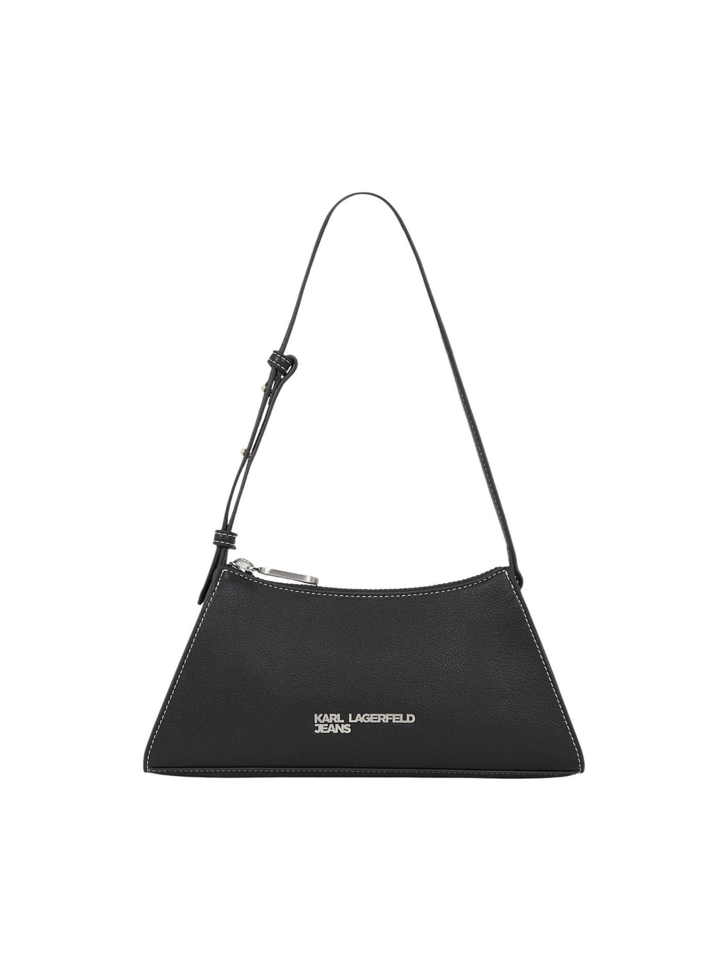 KARL LAGERFELD JEANS Schoudertas 'KLJ Metal Logo Sm Shoulder Bag A3W30011' in One Size in de kleur Zwart, Productweergave