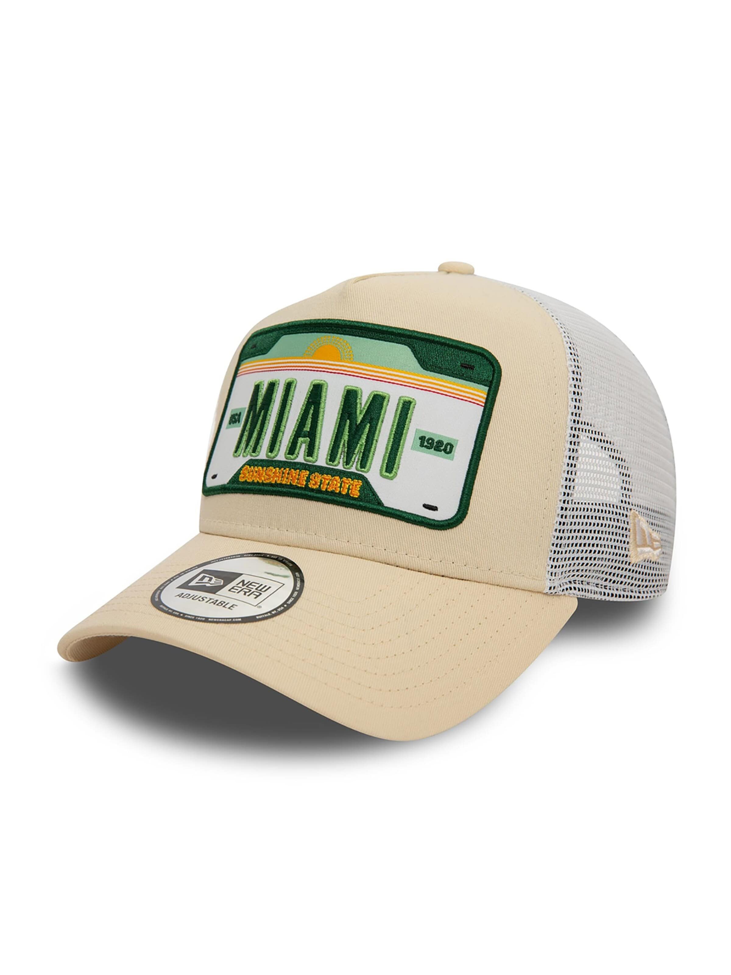 NEW ERA Cap '9FORTY Trucker Miami Patch'‌‌‌‌‌‌‌‌‌‌ in Beige