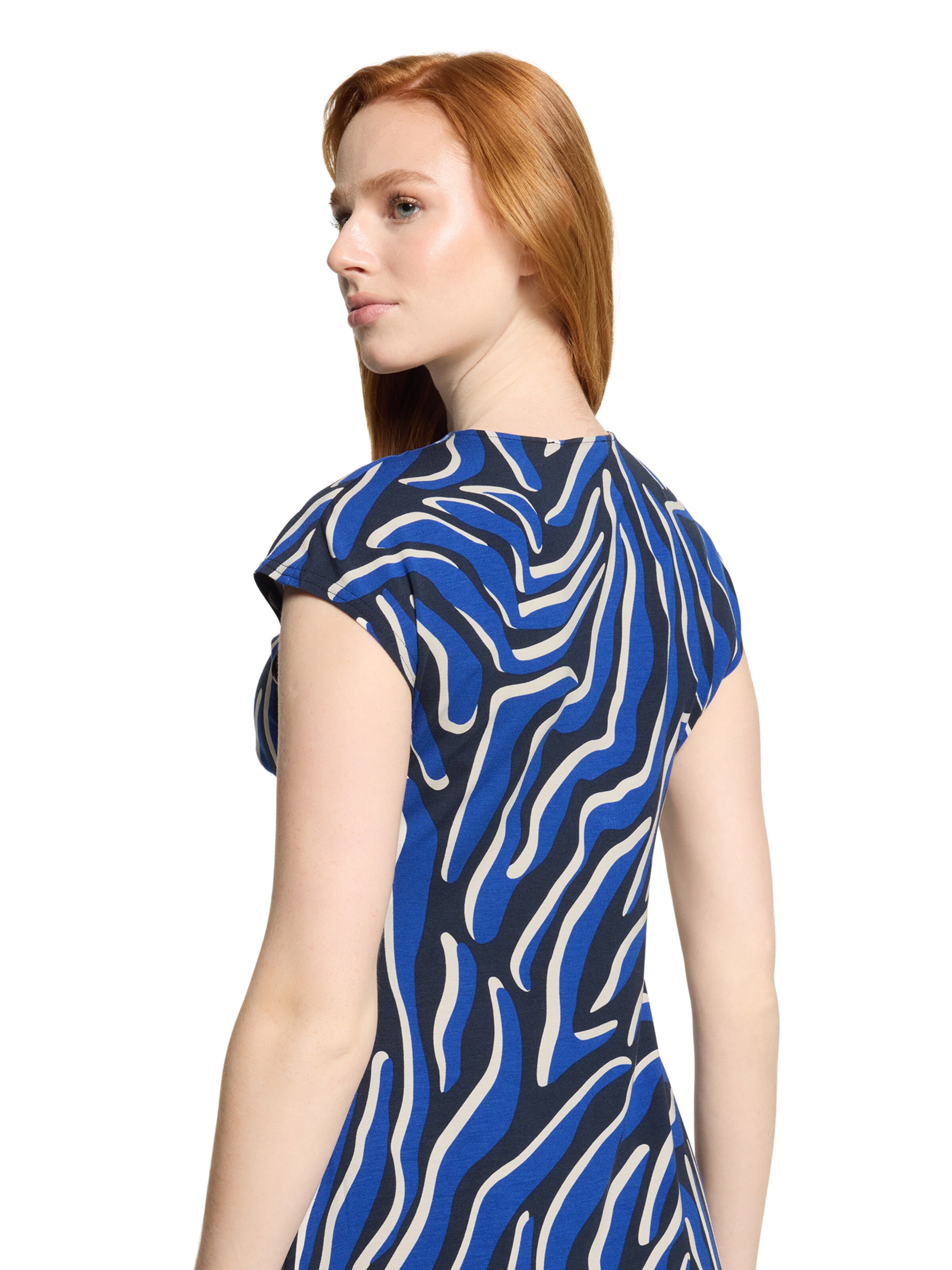 Betty Barclay Jerseykleid mit Raffung in Blau