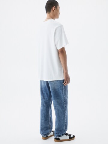 Wide Leg Jean Pull&Bear en bleu