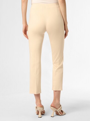 Marc Cain Slim fit Pleated Pants in Beige