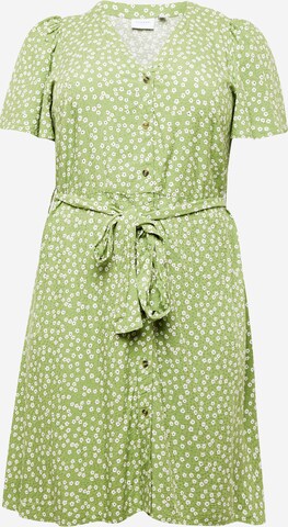 EVOKED Košeľové šaty 'VICATIE' - Zelená: predná strana
