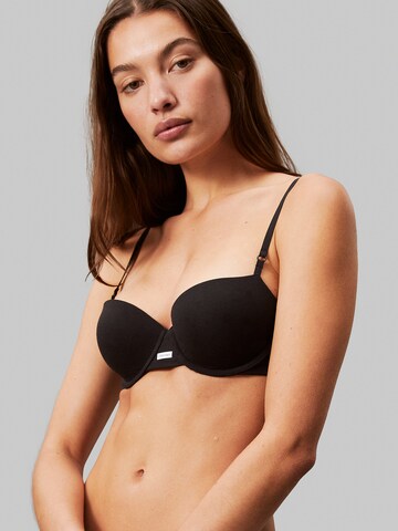 Calvin Klein T-shirt Bra in Black: front