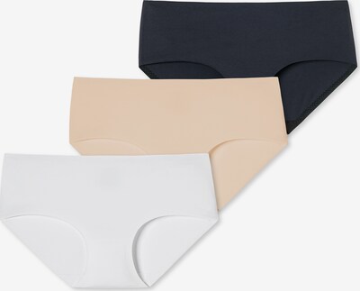 SCHIESSER Panty 'Invisible Soft' in sand / schwarz / weiß, Produktansicht