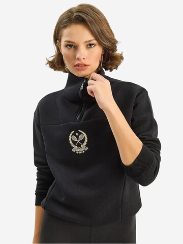 Bianco Lucci Sweatshirt in Zwart