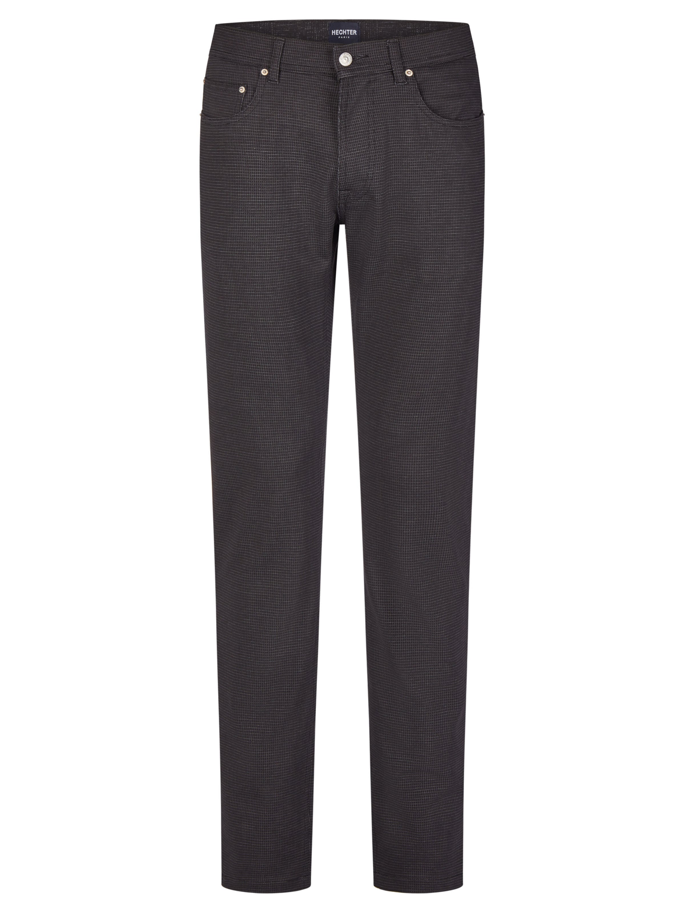 HECHTER PARIS Regular Trousers 'H-XTENSION' in Grey: front