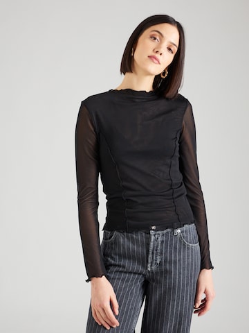 OH APRIL - Camiseta 'Monia' en negro: frente