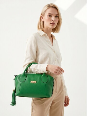 Borsa a mano 'Borsa a Mano Donna Pelle Vacchetta 100% - Modello Lucca Baldinini' di Baldinini Trend in verde