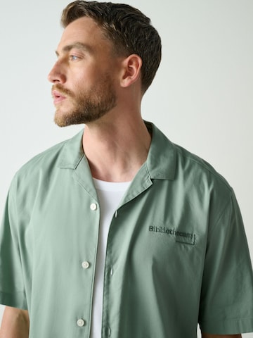 Next Regular fit Button Up Shirt in Green