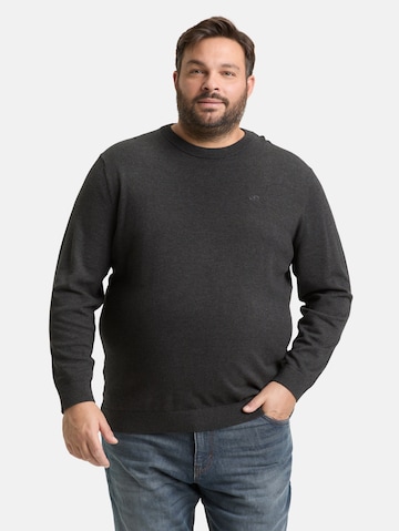 Pull-over TOM TAILOR Men + en noir : devant