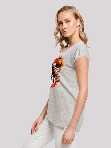 T-shirt 'Basketball Sports Collection Orange Splash' F4NT4STIC en gris