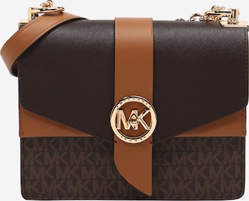 MICHAEL Michael Kors Skulderveske 'CONV' i brun: forside