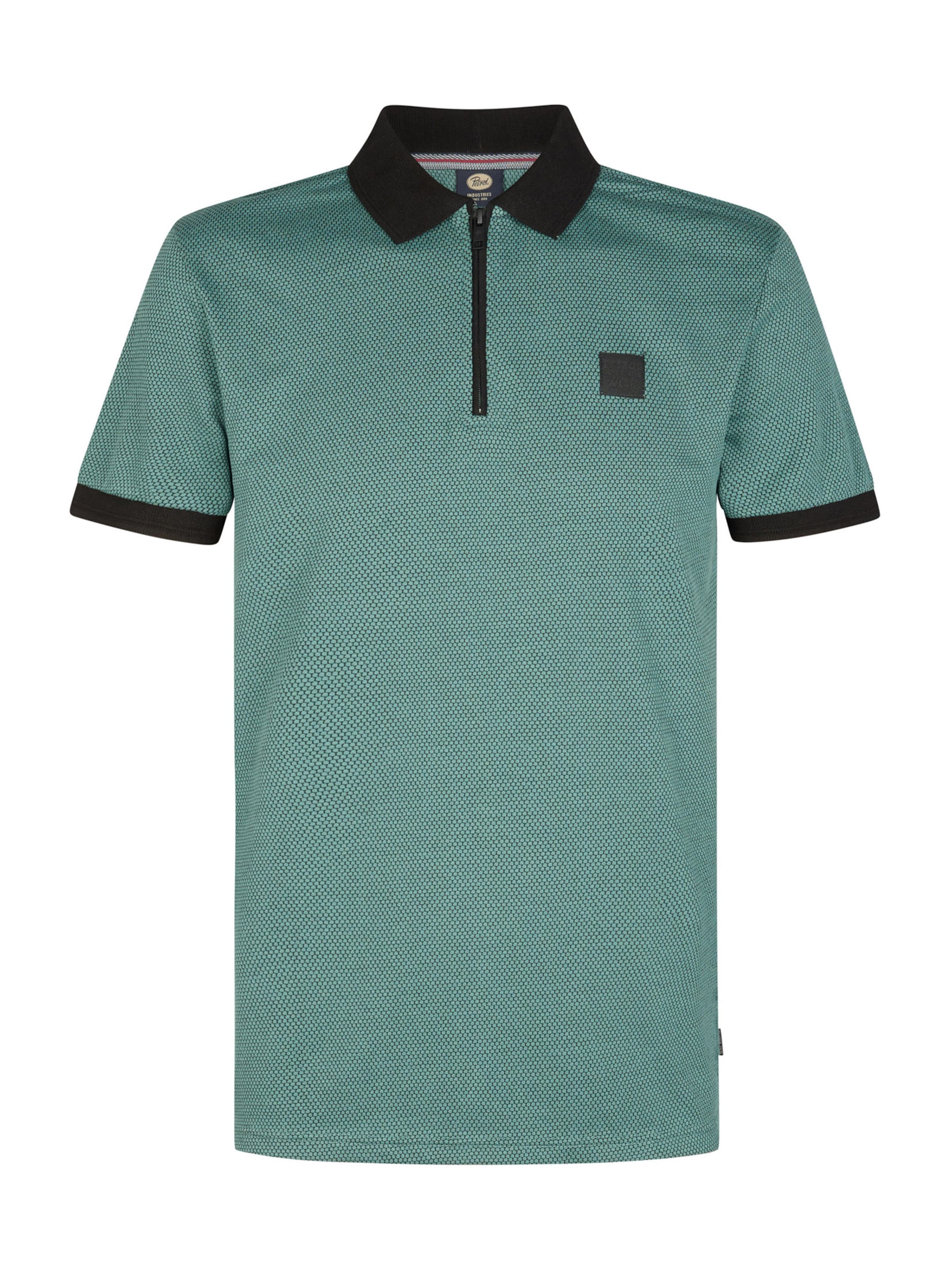 Petrol Industries Shirt in Groen: voorkant