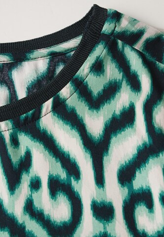 STREET ONE Bluse mit Raffung am Arm in Grün
