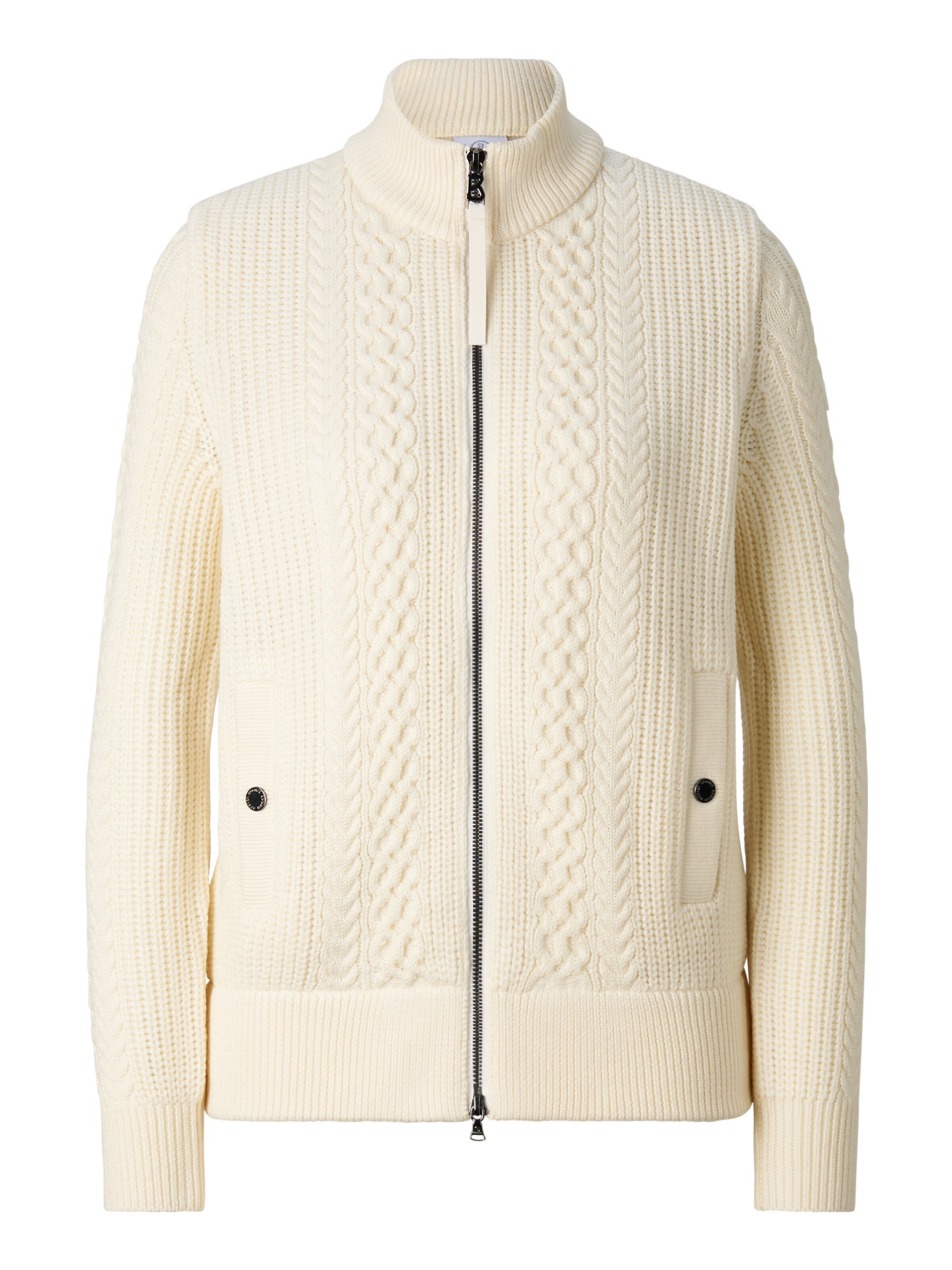 BOGNER Strickjacke 'Zamila' in Weiß: Vorderseite