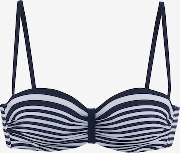 LASCANA Bandeau Bikinitoppi värissä sininen: etupuoli