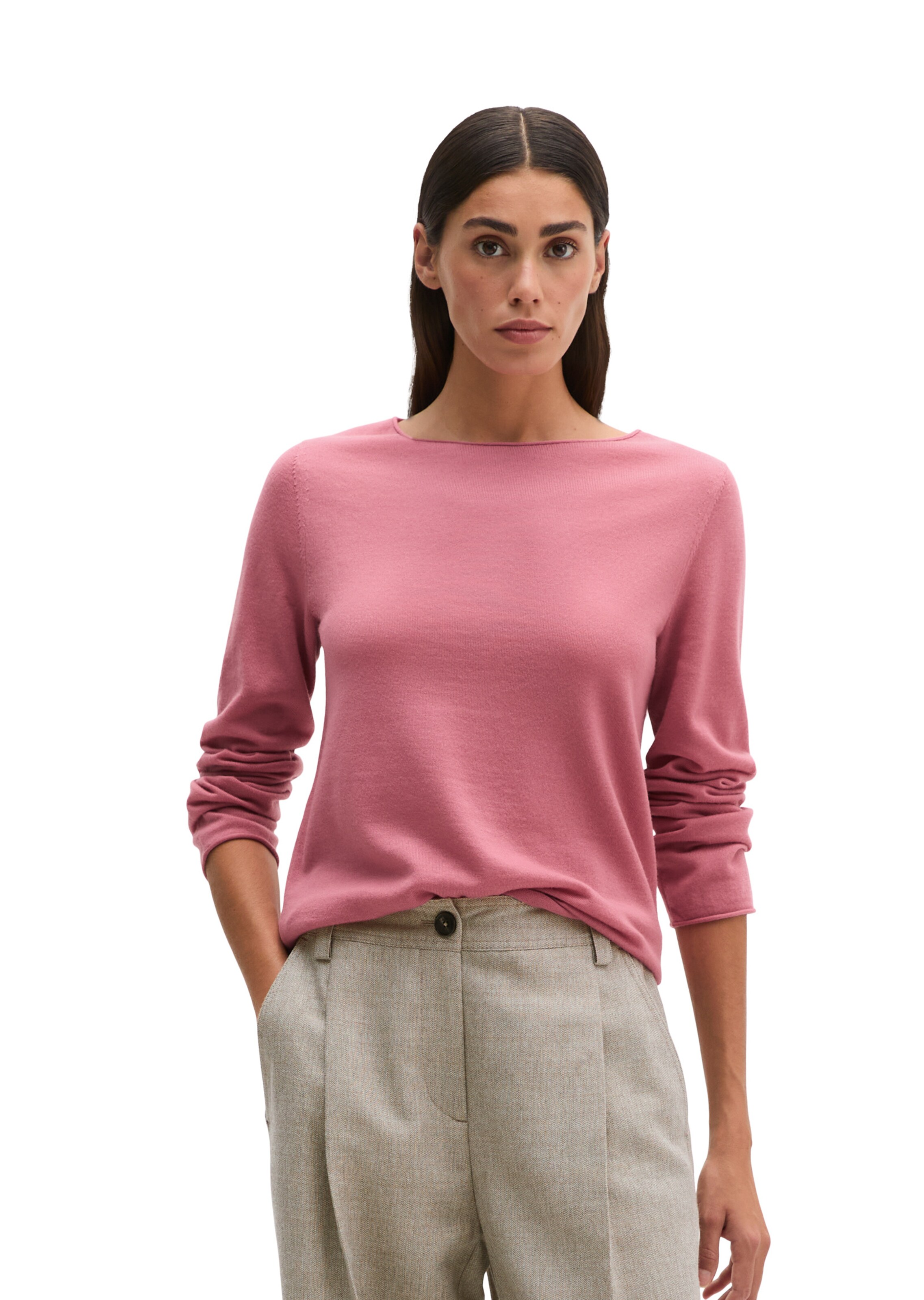 Marc O'Polo Trui in Roze: voorkant
