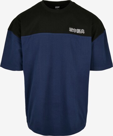 T-Shirt Urban Classics en bleu : devant