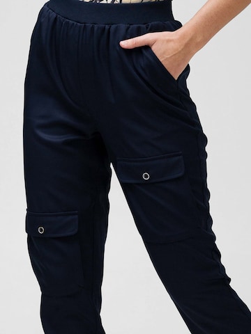 Effilé Pantalon cargo 'Keep On Going' 4funkyflavours en bleu