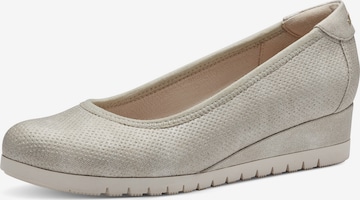 s.Oliver - Zapatos con plataforma en beige: frente