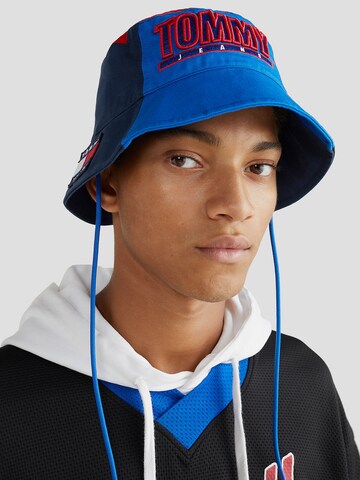 Tommy Jeans Hat 'Heritage Stadium' in Blue: front