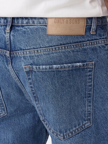 regular Jeans 'Edge' di Only & Sons in blu